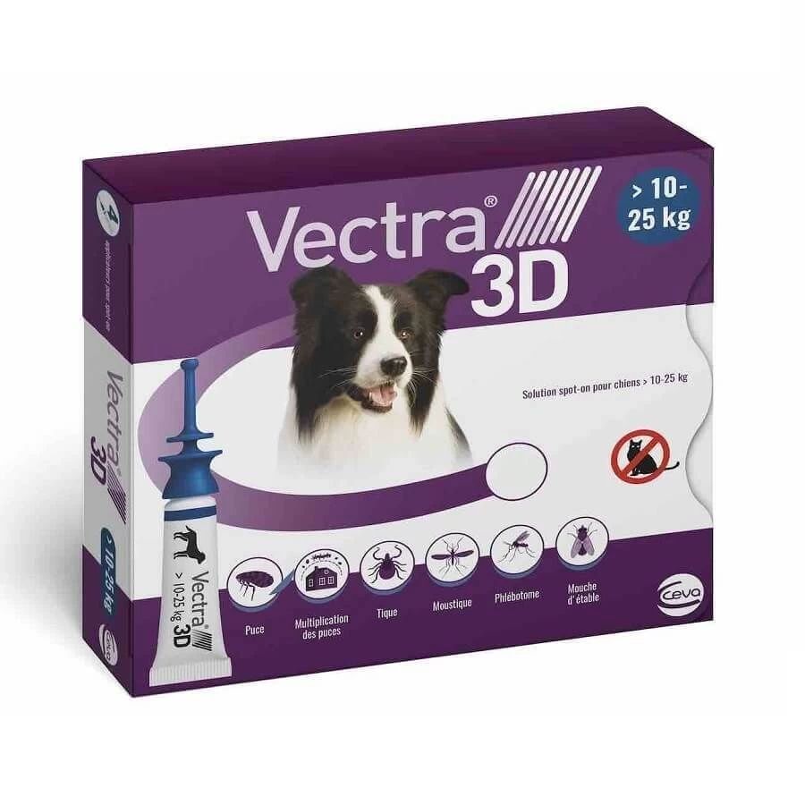 Vectra 3D Chien 10 à 25 Kg 3 Pipettes 4 Vectra 3D Chien 10 à 25 Kg 3 Pipettes – Image 2