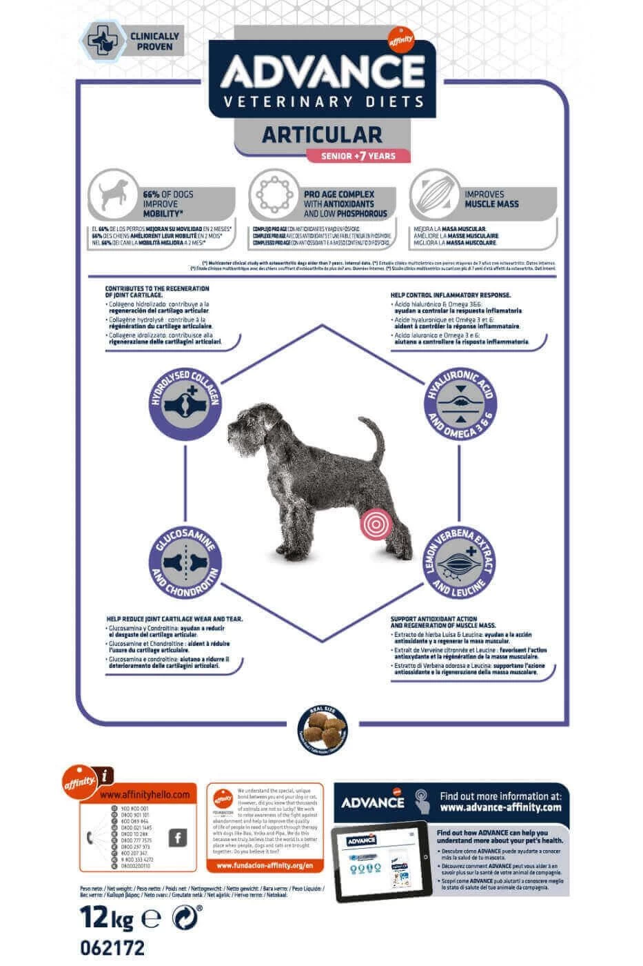 Advance Veterinary Diets Chien Articular Care 7+ 3 Kg 5 Advance Veterinary Diets Chien Articular Care 7+ 3 Kg – Image 3