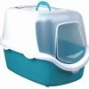 Trixie Bac à Litière Vico Open Top Aigue-marine / Blanc 40 × 40 × 56 Cm
