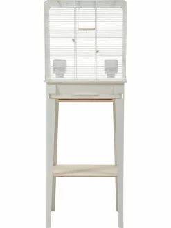 Zolux Cage Chic Loft Blanche Pour Oiseaux M