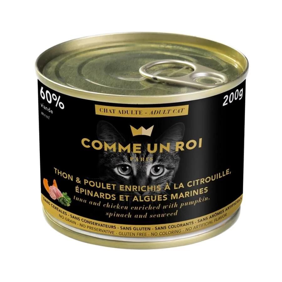 Comme Un Roi Chat Adulte Pâtée Thon 6 X 200 G 3 Comme Un Roi Chat Adulte Pâtée Thon 6 X 200 G