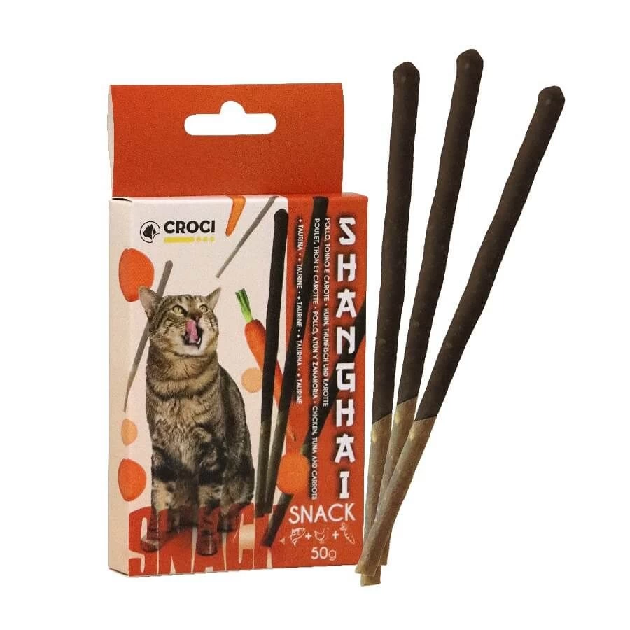 Croci Bâtonnets Chat Poulet Thon Carotte 50 G - Destockage 3 Croci Bâtonnets Chat Poulet Thon Carotte 50 G - Destockage