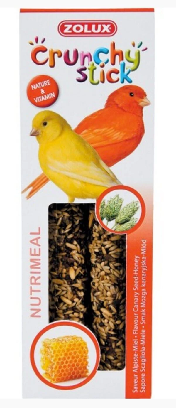 Zolux Crunchy Stick Canari Alpiste / Miel 3 Zolux Crunchy Stick Canari Alpiste / Miel