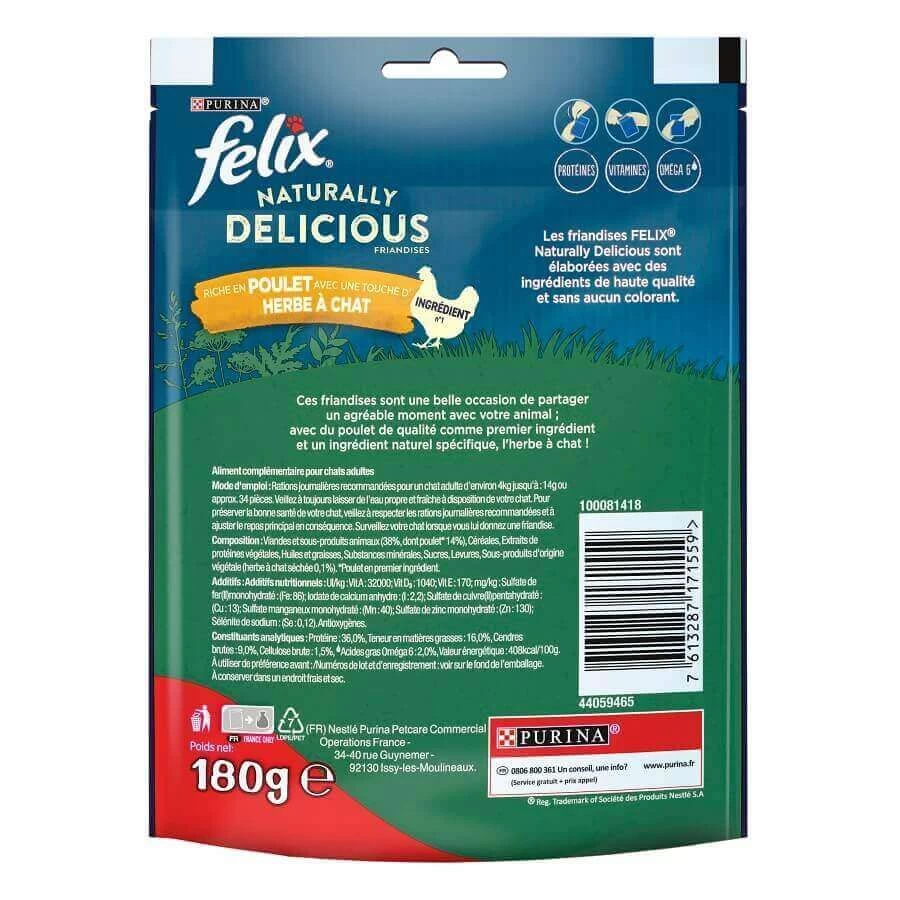 Felix Naturally Delicious Poulet Herbe à Chat 180 G 5 Felix Naturally Delicious Poulet Herbe à Chat 180 G – Image 3