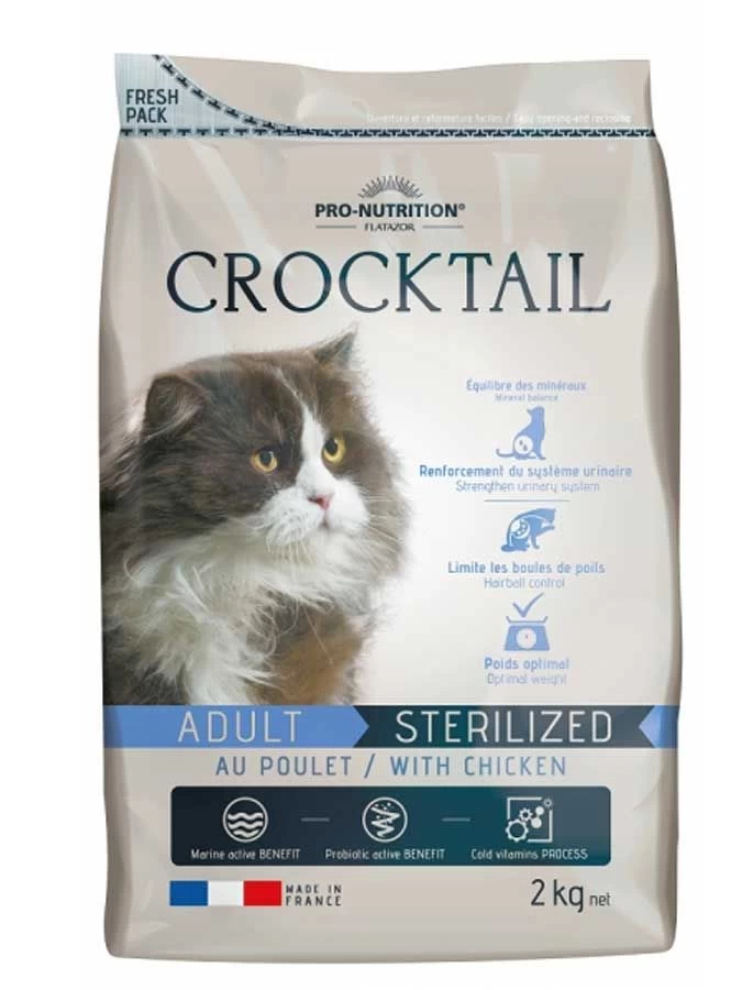 Flatazor Crocktail Chat Sterilised Au Poulet 2 Kg 3 Flatazor Crocktail Chat Sterilised Au Poulet 2 Kg