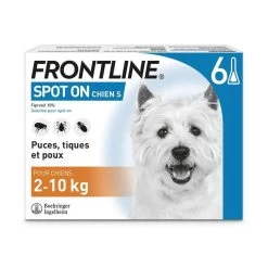 Frontline Spot On Chien De 2-10 Kg 6 Pipettes -Animaux Séries Magasin frontline spot on chien de 2 10 kg 6 pipettes