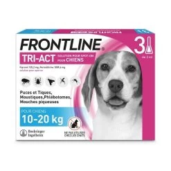 Frontline Tri Act Spot On Chien Moyen 10 - 20 Kg 3 Pipettes -Animaux Séries Magasin frontline tri act spot on chien moyen 10 20 kg 3 pipettes