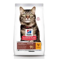 Hill's Science Plan Hill's Science Plan Feline Mature Adult 7+ Hairball Indoor Poulet 1,5 Kg