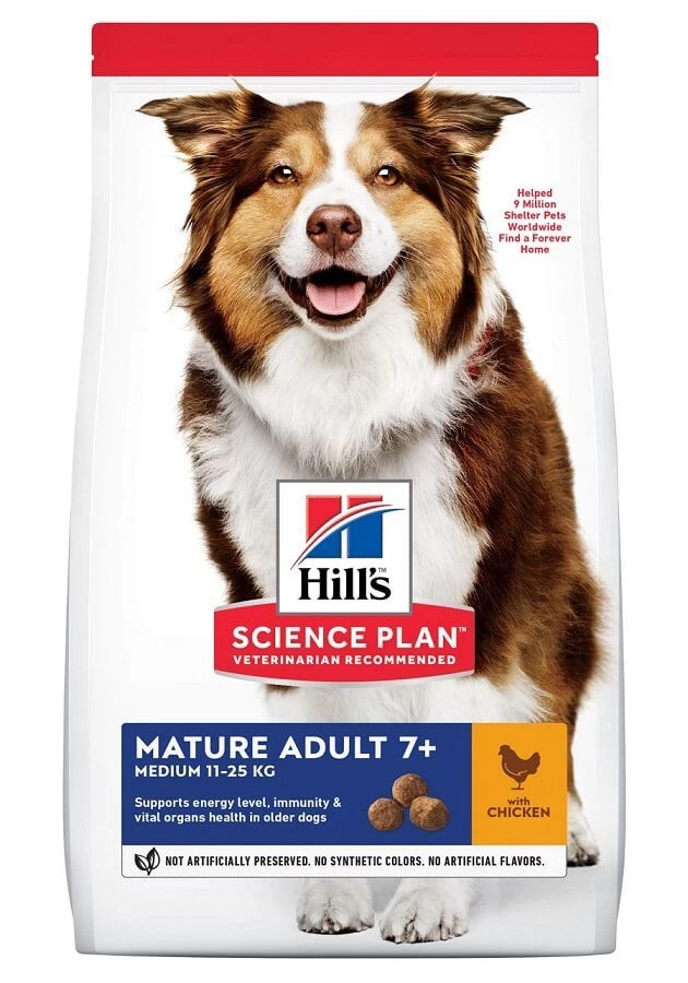 Hill's Science Plan Hill's Science Plan Canine Mature Adult 7+ Medium Poulet 18 Kg
