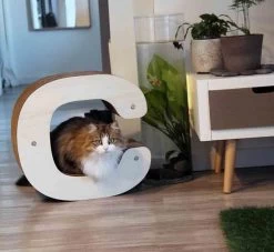 Homycat Griffoir Pour Chat Lettre C - Destockage -Animaux Séries Magasin homycat griffoir pour chat lettre c3