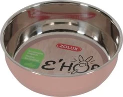 Zolux Bol Inox Ehop Rose Pour Rongeurs 400 Ml