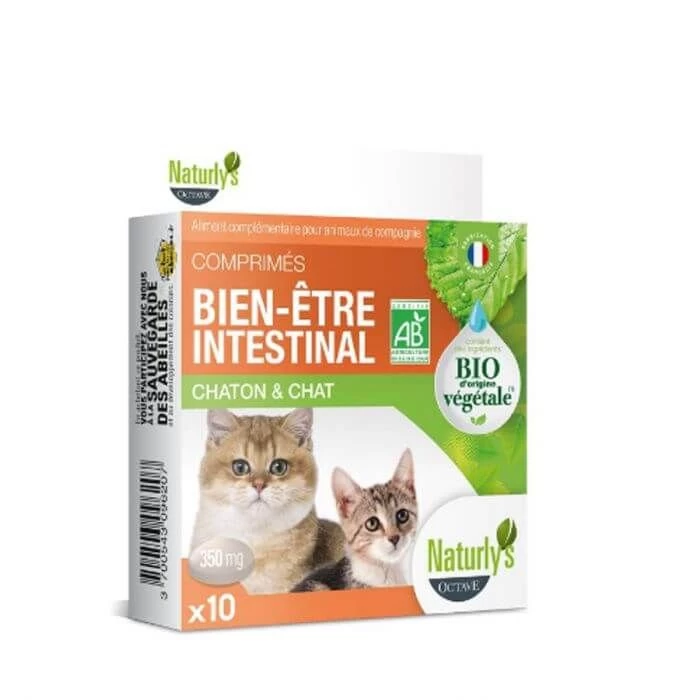 Naturlys Bien-être Intestinal Bio Chaton Et Chat 10 Cps 3 Naturlys Bien-être Intestinal Bio Chaton Et Chat 10 Cps