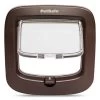 Pet Safe Chatière Porte 4 Positions Luxe Brun