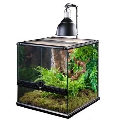 Exo Terra Support Pour Dôme D'éclairage 9 Exo Terra Support Pour Dôme D'éclairage -Animaux Séries Magasin pt2223 light bracket in use 02