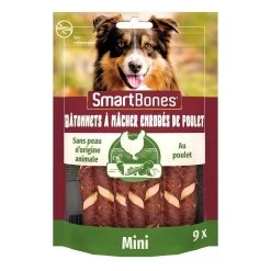 Smartbones Sticks Mini Wrap Au Poulet Pour Chien 9 Pcs