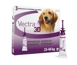 Vectra 3D Chien 25 à 40 Kg 3 Pipettes