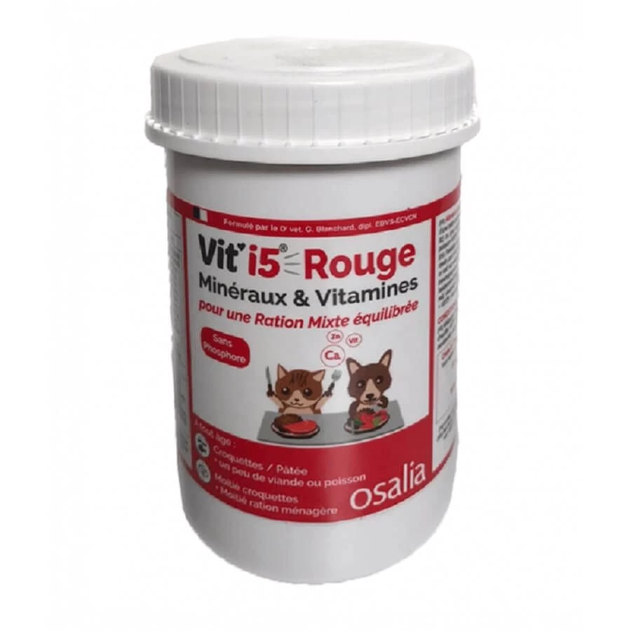 VIT'I5 Rouge Poudre Chat Et Chien 250 G 3 VIT'I5 Rouge Poudre Chat Et Chien 250 G