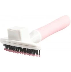 Zolux Anah Brosse Slicker Doux Rétractable Rose Chat -Animaux Séries Magasin zolux anah brosse slicker doux rose chat
