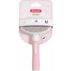 Zolux Anah Brosse Slicker Doux Rétractable Rose Chat