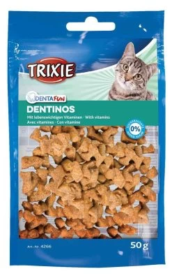 Trixie Friandises Denta Fun Dentinos Pour Chat 50 G -Animaux Séries Magasin zolux denta fun dentinos 50g